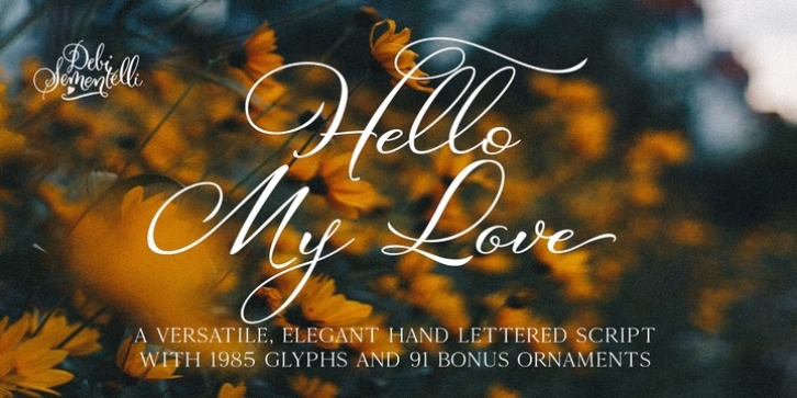 Hello My Love Pro font preview