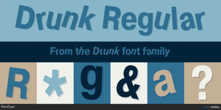 Drunk font preview