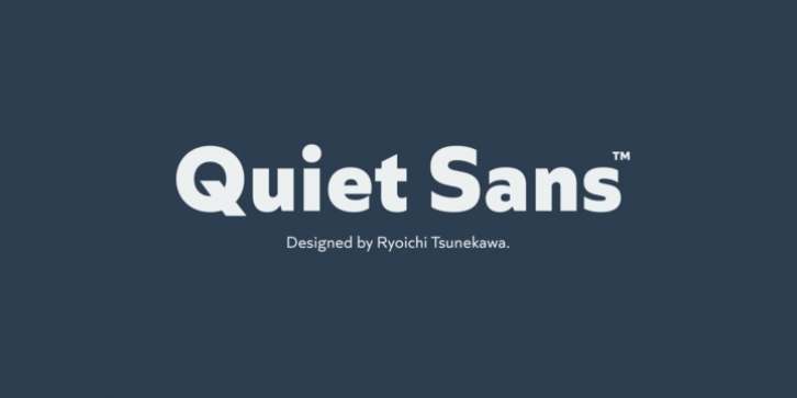 Quiet Sans font preview
