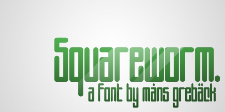 Squareworm font preview