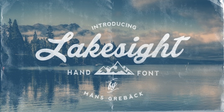Lakesight font preview