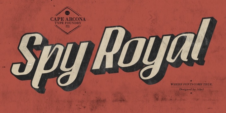 CA Spy Royal font preview