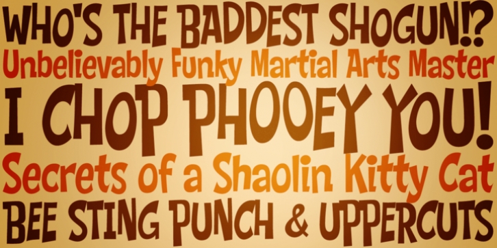 Chop Phooey font preview