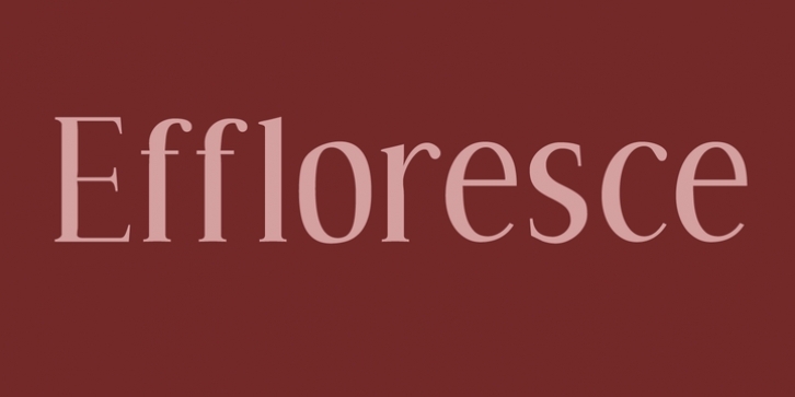 Effloresce font preview