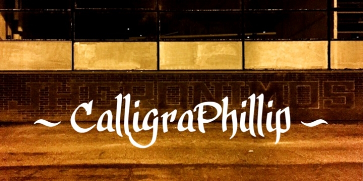 calligraPhillip font preview