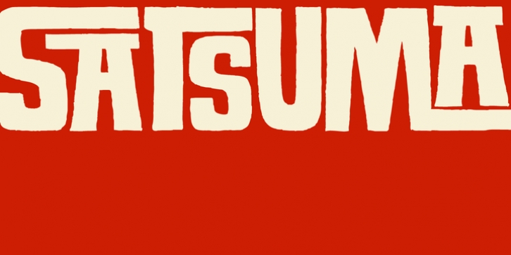 Satsuma font preview