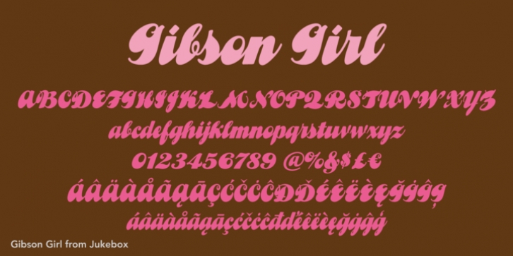 Gibson Girl JF font preview