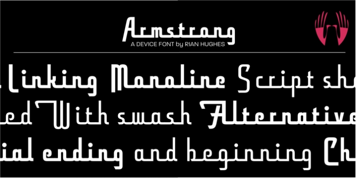 Armstrong font preview