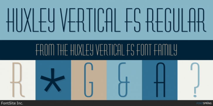 Huxley Vertical FS font preview