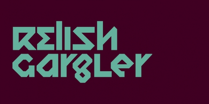 Relish Gargler font preview