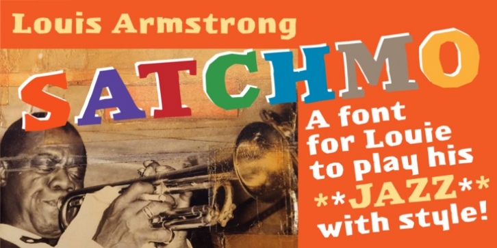 Satchmo font preview