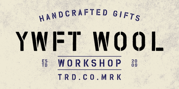 YWFT Wool font preview