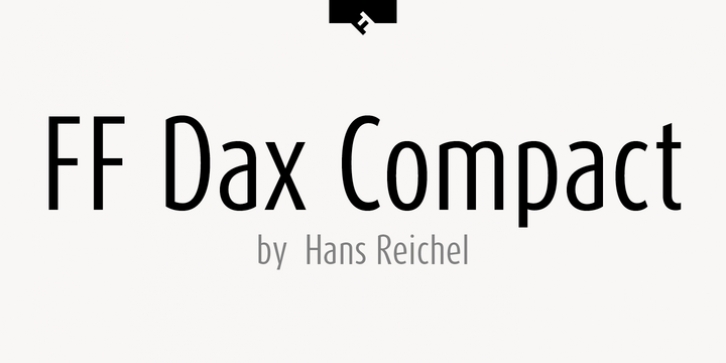 FF Dax Compact font preview