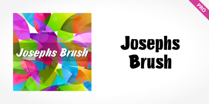 Josephs Brush Pro font preview