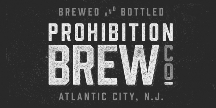 Prohibition font preview