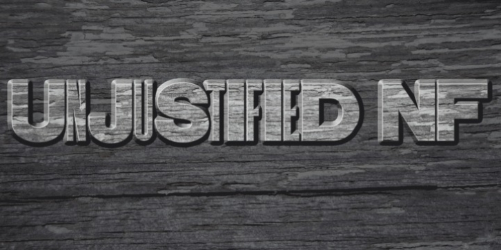 Unjustified NF font preview