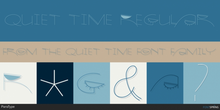 Quiet Time font preview