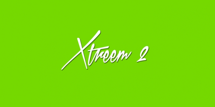 Xtreem 2 font preview
