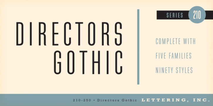 Directors Gothic font preview