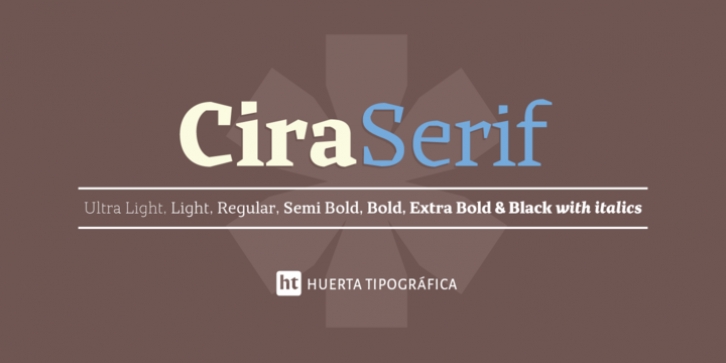 Cira Serif font preview