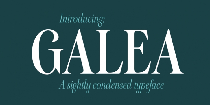 Galea Display font preview