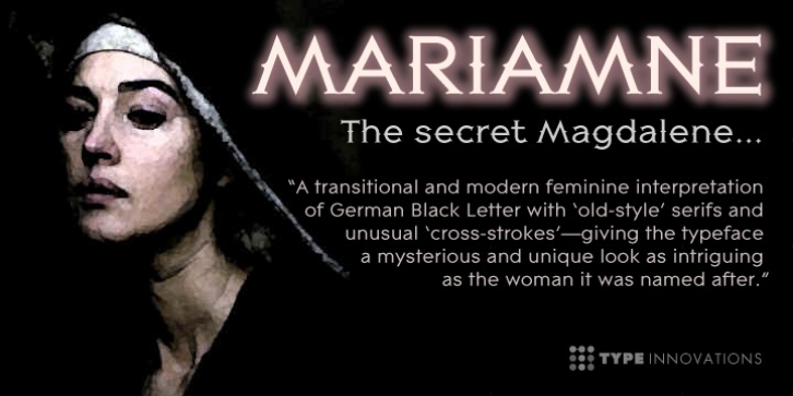 MARIAMNE font preview