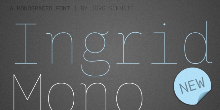 Ingrid Mono font preview