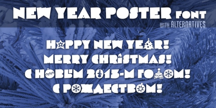 New Year Poster font preview