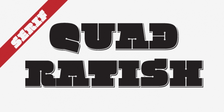 Quadratish Serif font preview