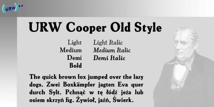 Cooper Old Style font preview