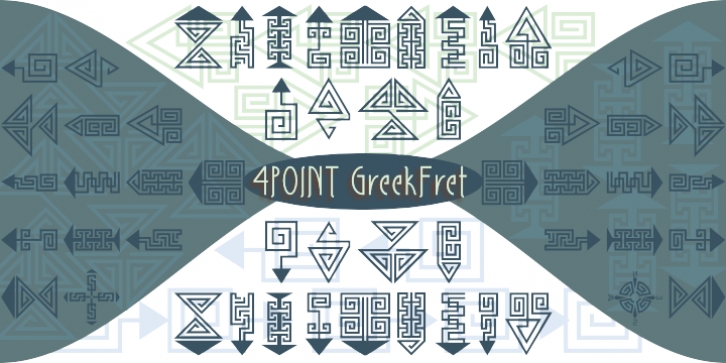 4 Point Greek Fret font preview