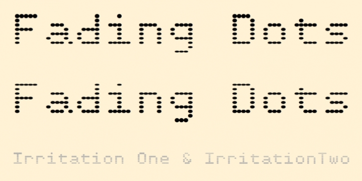 Irritation font preview