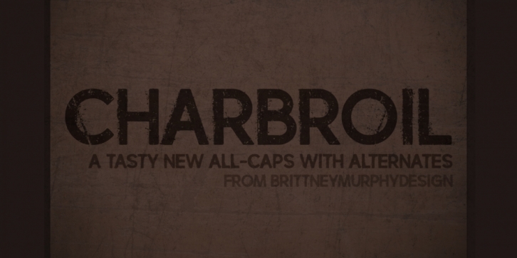 Charbroil font preview