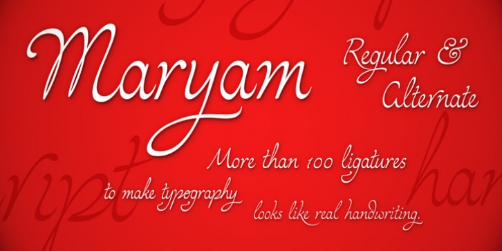 Maryam font preview