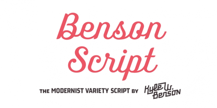 Benson Script font preview