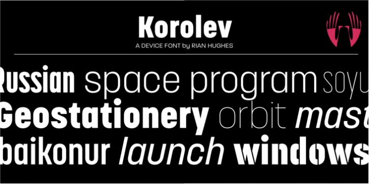 Korolev Military Stencil font preview