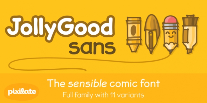 JollyGood Sans font preview