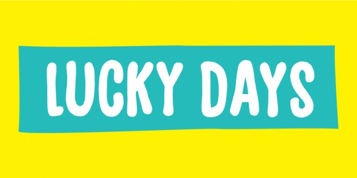 Lucky Days font preview