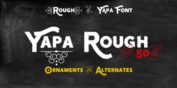 Yapa Rough font preview