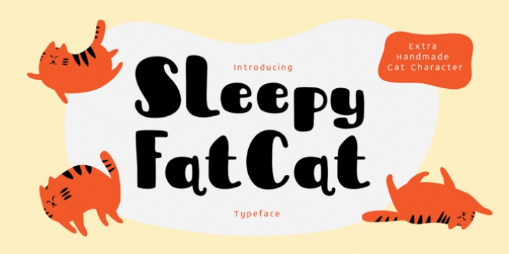 Sleepy Fat Cat font preview