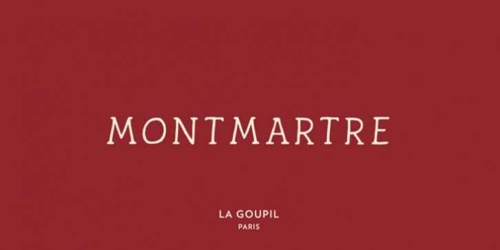 Montmartre font preview