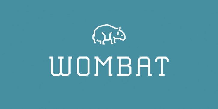 Wombat font preview