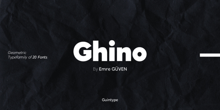 Ghino font preview