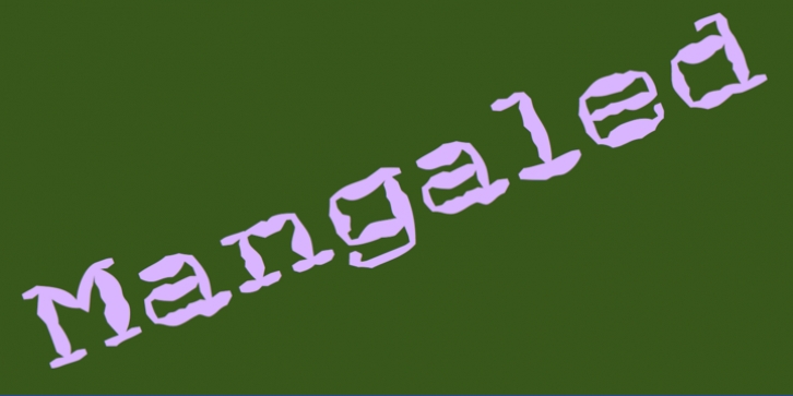 Mangaled font preview
