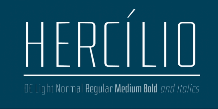 Hercílio font preview