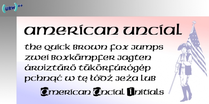 American Uncial font preview