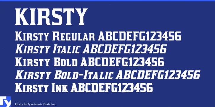 Kirsty font preview
