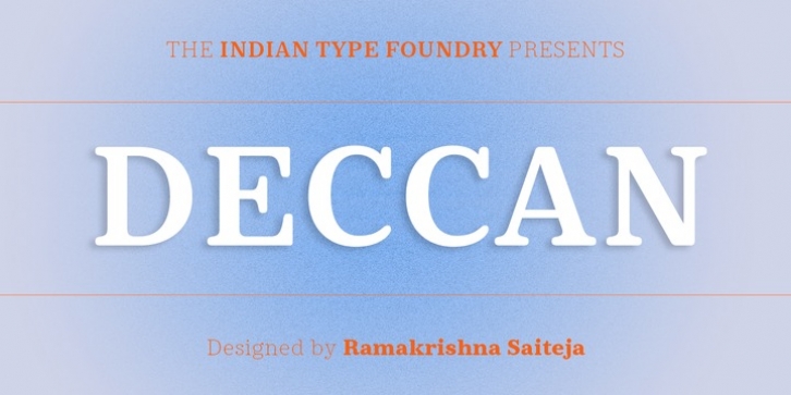 Deccan font preview