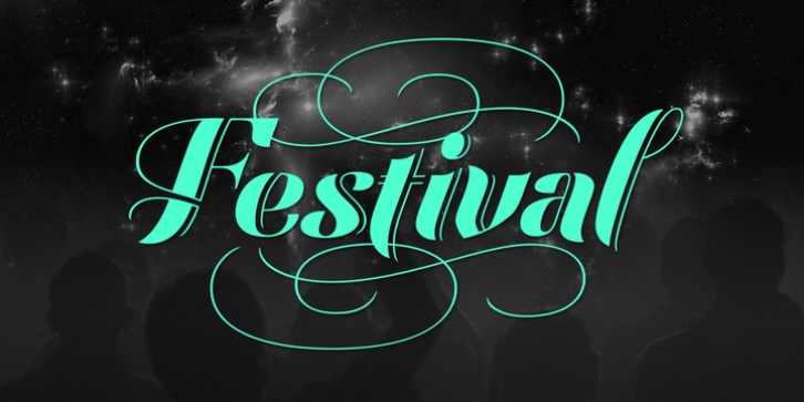 Festival Script Pro font preview