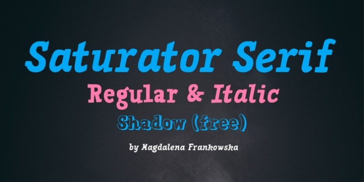 Saturator Serif FA font preview
